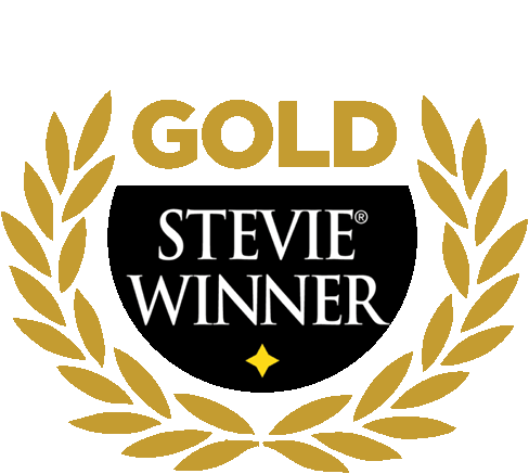 stevie Awards Gold Logo e weiss