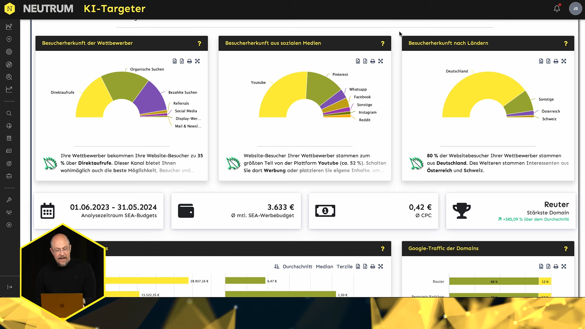 video ai targeter de en